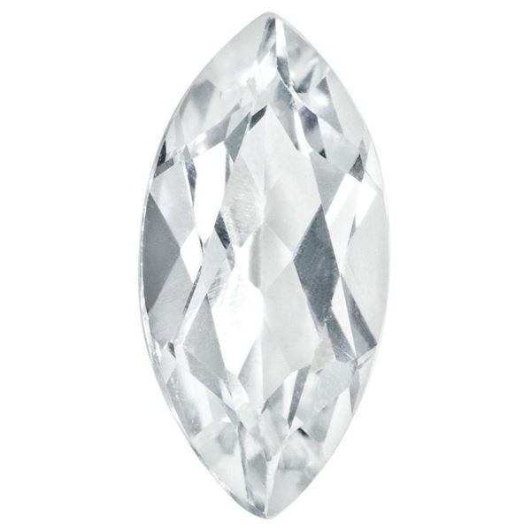 Natural  AAA White Topaz 13.93 MM {Flawless-VVS1}