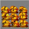 Image 1 : Natural Golden Orange Citrine 9 Pcs [Flawless-VVS]
