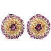 Image 1 : NATURAL RH-GARNET AMETHYST PERIDOT  CITRINE Earrings