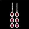 Image 1 : Natural Stunning Red Ruby Earrings