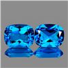 Image 1 : Natural Swiss Blue Topaz Pair{Flawless-VVS1}