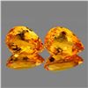 Image 1 : Natural Golden Orange Citrine Pair [Flawless-VVS]
