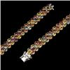 Image 3 : Natural Multi-color Fancy Sapphire Bracelet