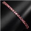 Image 1 : Natural  Marquise Top Rich Pink Tourmaline Bracelet