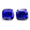 Image 1 : Natural Cushion Royal Blue Sapphire Pair 4.14 Cts