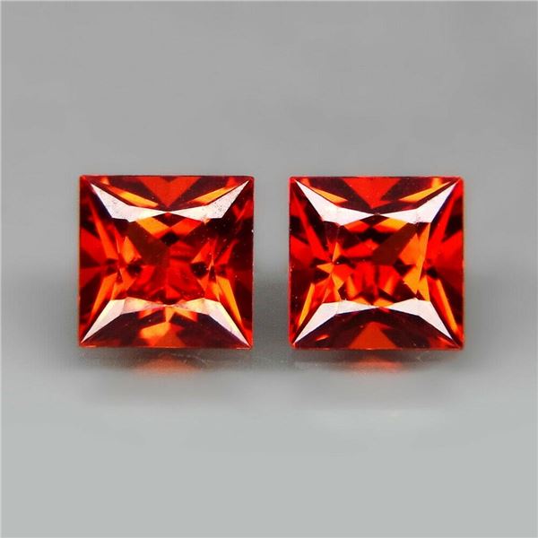 Natural Imperial Spessartite Garnet Pair 5.00 MM