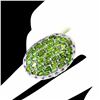 Image 3 : Natural Chrome Diopside & Amethyst Ring