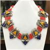 Image 1 : Tibet Natural Stone Tribal Queen Royal Necklace