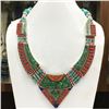 Image 1 : Tibet Natural Stone Tribal Queen Royal Necklace