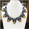 Image 1 : Tibet Natural Stone Tribal Queen Royal Necklace