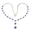 Image 3 : Natural Stunning Brazil Amethyst Necklace - Untreated