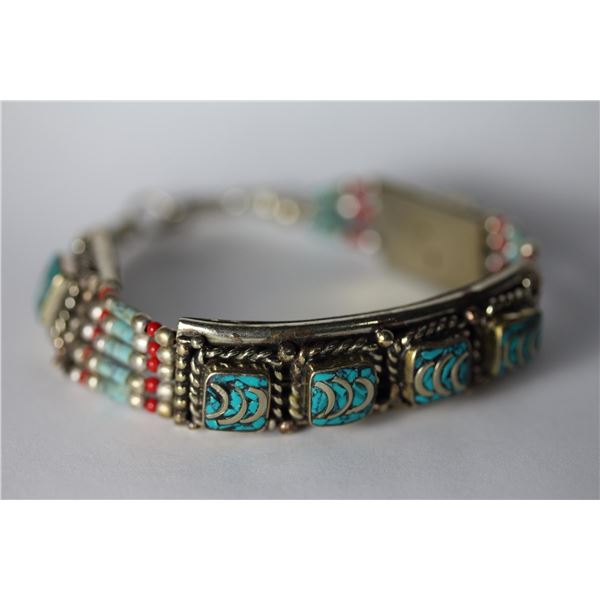 Tibet Hand Made Turquoise Bracelet