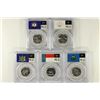 Image 2 : ALL 5-2001-S SILVER STATE QUARTERS PCGS PR69