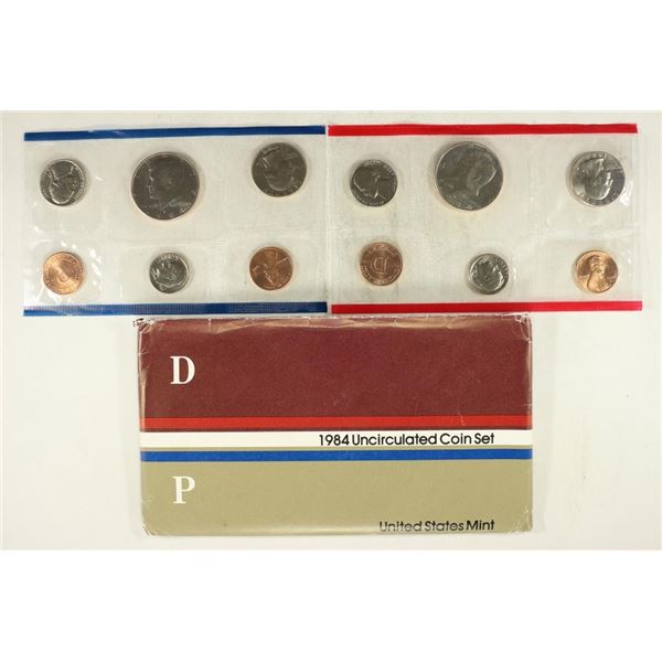 1984 US MINT SET (UNC) P/D (WITH ENVELOPE)