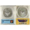 Image 2 : 2-2015-W AMERICAN SILVER EAGLES ANACS SP70 AND