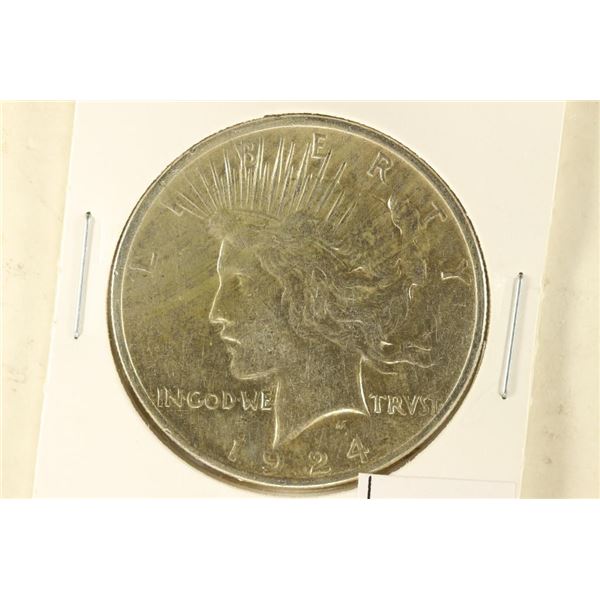 1924 PEACE SILVER DOLLAR AU