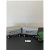 Image 1 : Vintage Japan Tin Friction Consolodated Frieghtways,Semi Truck with 2 Trailers Very Good Condition