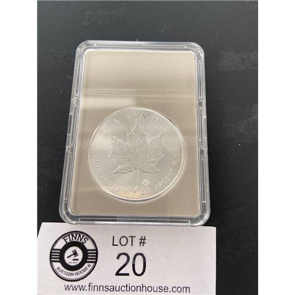 Canada .9999 Fine Silver $5 1oz Coin In Slab