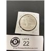 Image 2 : Beautiful Canadian 1958 Silver Dollar in Holder
