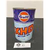 Image 1 : Gulf Oil Canada XHD Motor Oil Tin. One Litre Full
