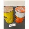 Image 2 : Gulf Premium Single Grade and Pennzoil Motor Oil Tin. 1 Imperial Qt. Both Full