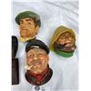 Image 3 : Lot of 3 Bosson's Heads As Found +3 Leather Tobacco Pouches