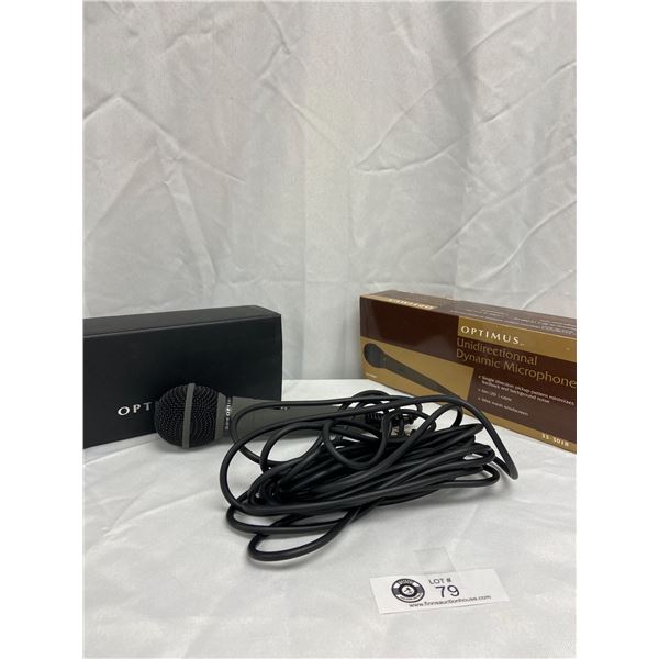 Optimus Undirectional Dynamic Microphone with Origiinal Box