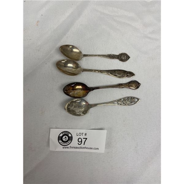 4 Sterling Collectible Spoons