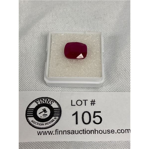 Pigeon Blood Ruby 7.45 ct 10.6x8.5x5.100mm Oval Cut VVS Eye Clean Clean Gemstone Lab Created