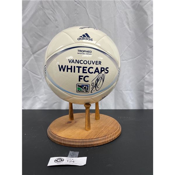 Vancouver Whitecaps Signed Soccer Ball with Stand