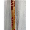 Image 2 : Lot of 2 Vintage Hockey Sticks. CCM Comet and Victoriaville with Unknown Signatures