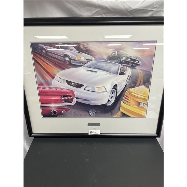 Ford Mustang Signed Print Numbered with COA