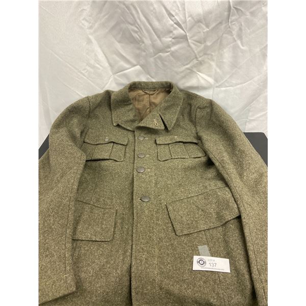 WWII Swedish Army M39 Wool Jacket