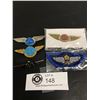 Image 1 : Vintage Airline Junior Pilot and Stewardess Pins Badges