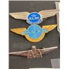 Image 2 : Vintage Airline Junior Pilot and Stewardess Pins Badges