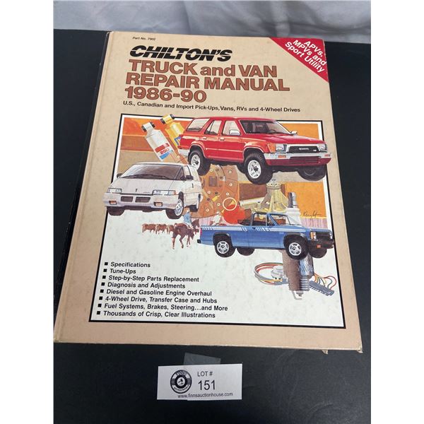 Chilton's Truck and Van Repair Manual 1966-90