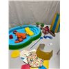 Image 3 : Pool and Cabana Set for Mary Muffin Powder Puff + Vintage Doll High Chair