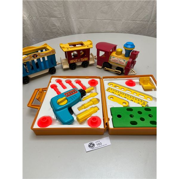 Vinter Fisher Price Lot, Trains and Tool Kit