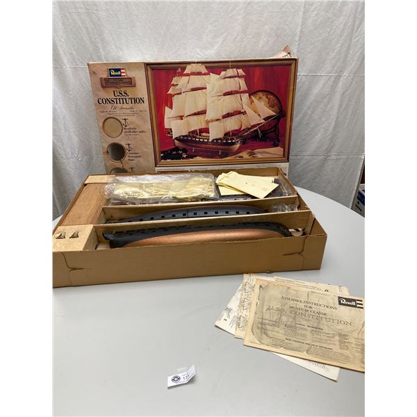 Revell USS Constitution Ship Model Looks Complete in Box