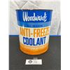 Image 1 : Vintage Woodwards All Season Anti Freeze/Coolant 1 Gallon Tin, No Lid