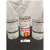 Image 1 : 3 Arrow Shell Oil Cans2 Full 1 Empty