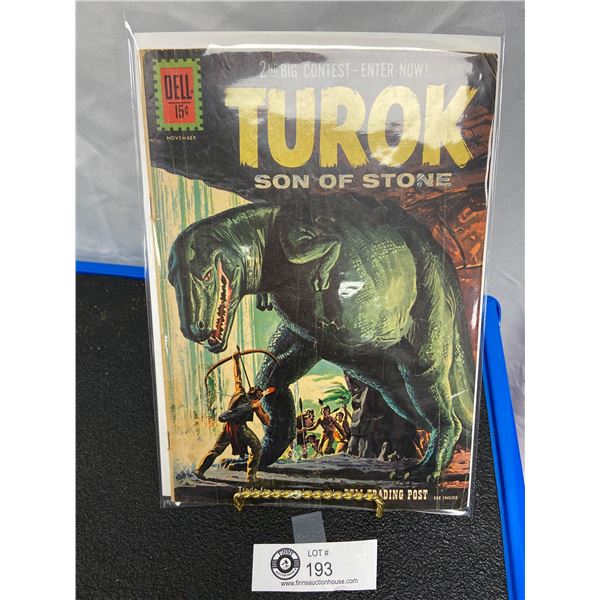 Dell Comics 15 Cent Comic Turok Son of Stone on Board in Bag