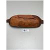 Image 3 : Vintage 18"W Hand Scraped Bowl with Inlaid Handles