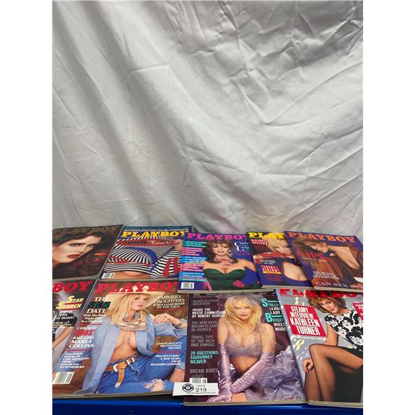 11 Issues of 1986 Playboy Magazines From Private Collection in Great Shape
