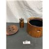 Image 1 : Teak Lidded Ice Bucket and Pepper Mill