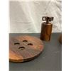 Image 2 : Teak Lidded Ice Bucket and Pepper Mill
