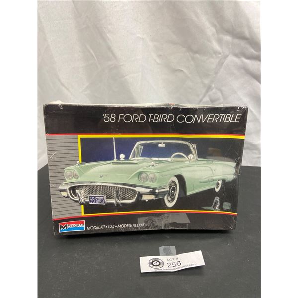 1;24 Scale Model Kit 58 Ford T Bird Model Kit Still Sealed In Box
