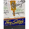 Image 2 : Chesterfeild " Best For You" Ebossed Tin Sign. Liggett and Myers Tobacco Co. CA 1960 Measures 29 x 2