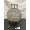 Image 1 : 1936-69 Phillips Trawl England Deep Sea Metal Zinc Float Buoy 10" Diameter Comes with Nice Display S