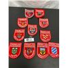 Image 1 : Lot of 12 Rare German Fire Fighting Patches. All Different
